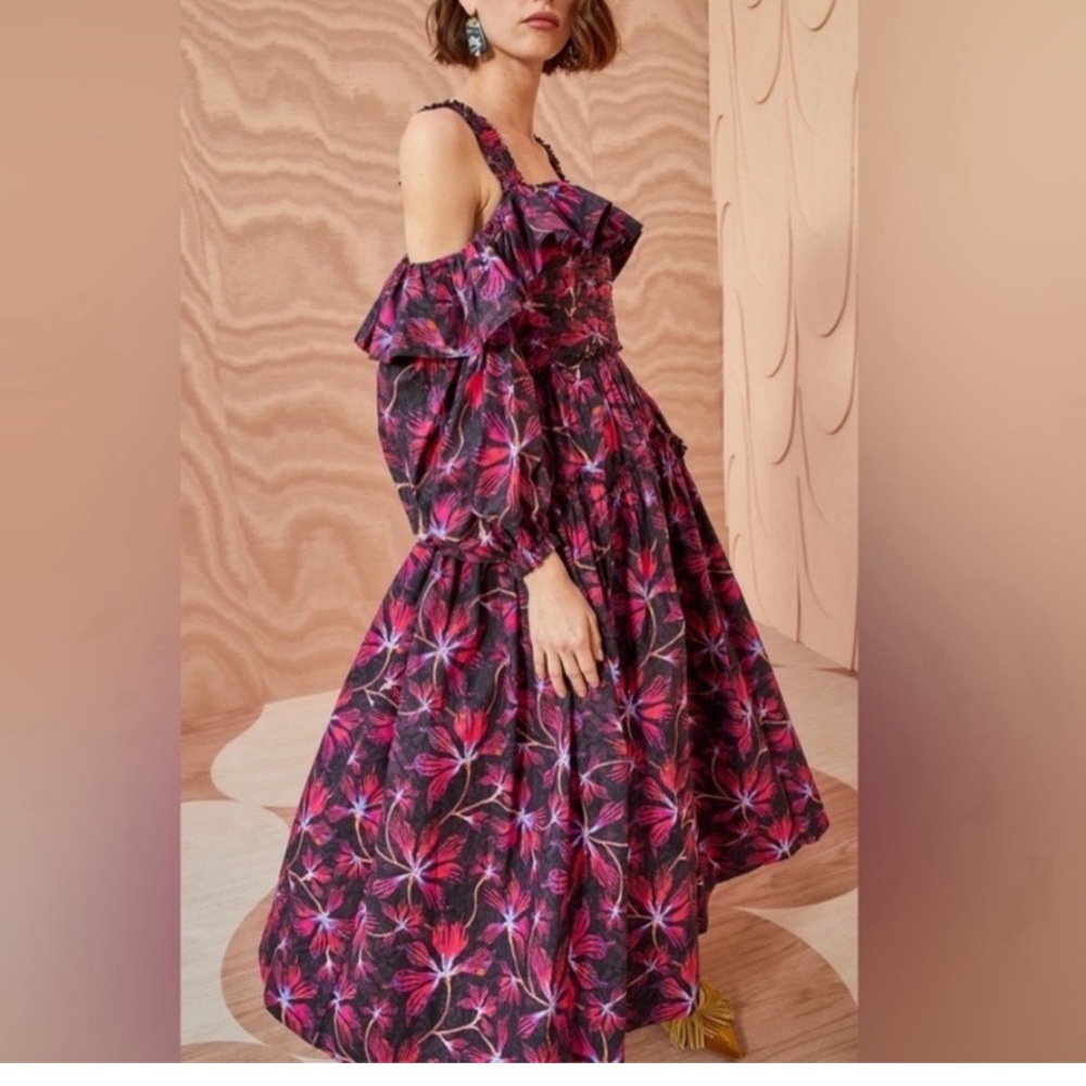 NEW NWT ULLA JOHNSON Caprice Midi dress size 4